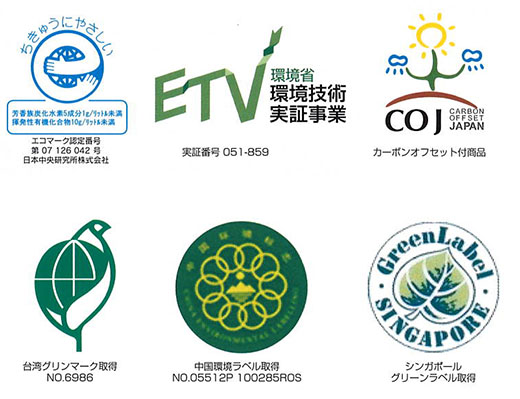 様々実証・認証マーク