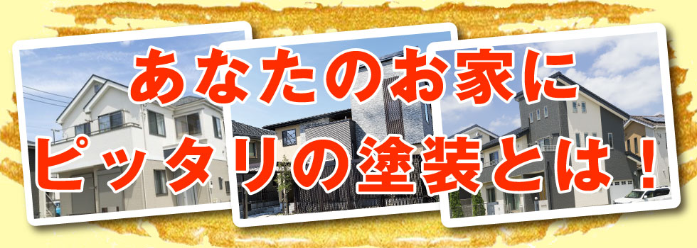 あなたのお家にピッタリの塗装とは